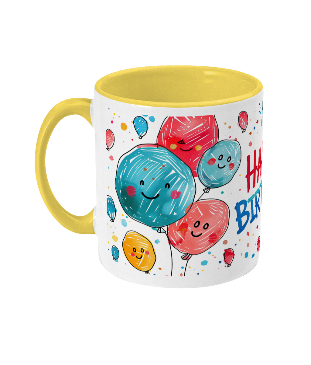Colored Mug Happy Birthday