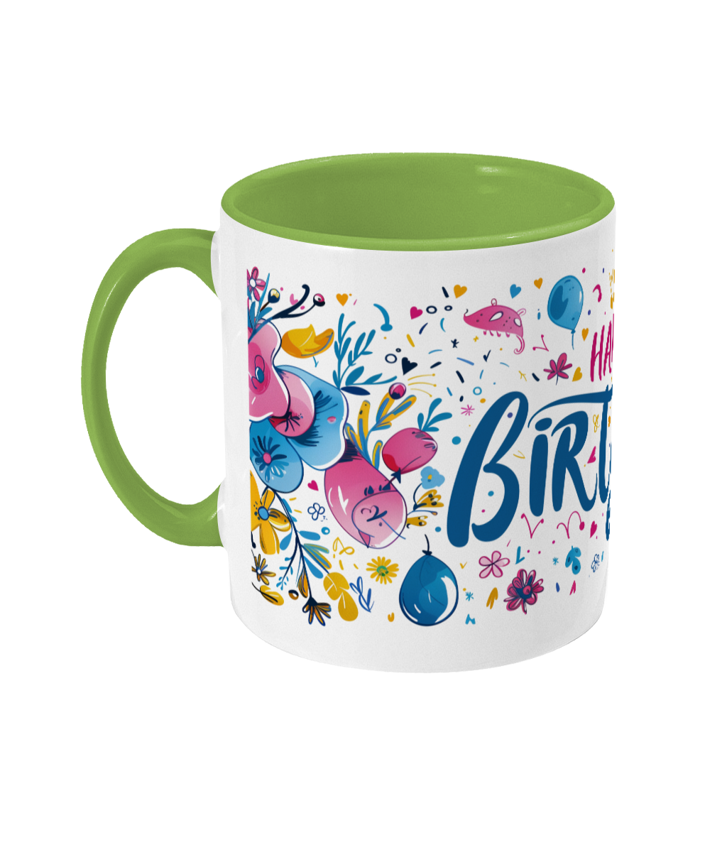 Tasse colorée Joyeux anniversaire 60 ans