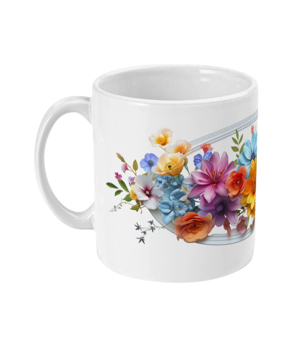 Fleurs dans une tasse