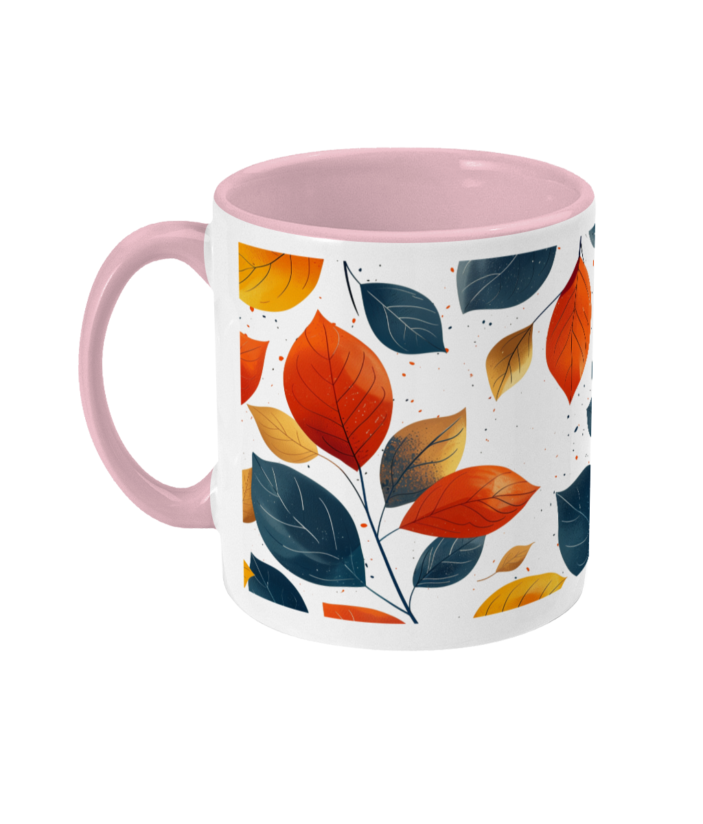 Colored Mug Leaves