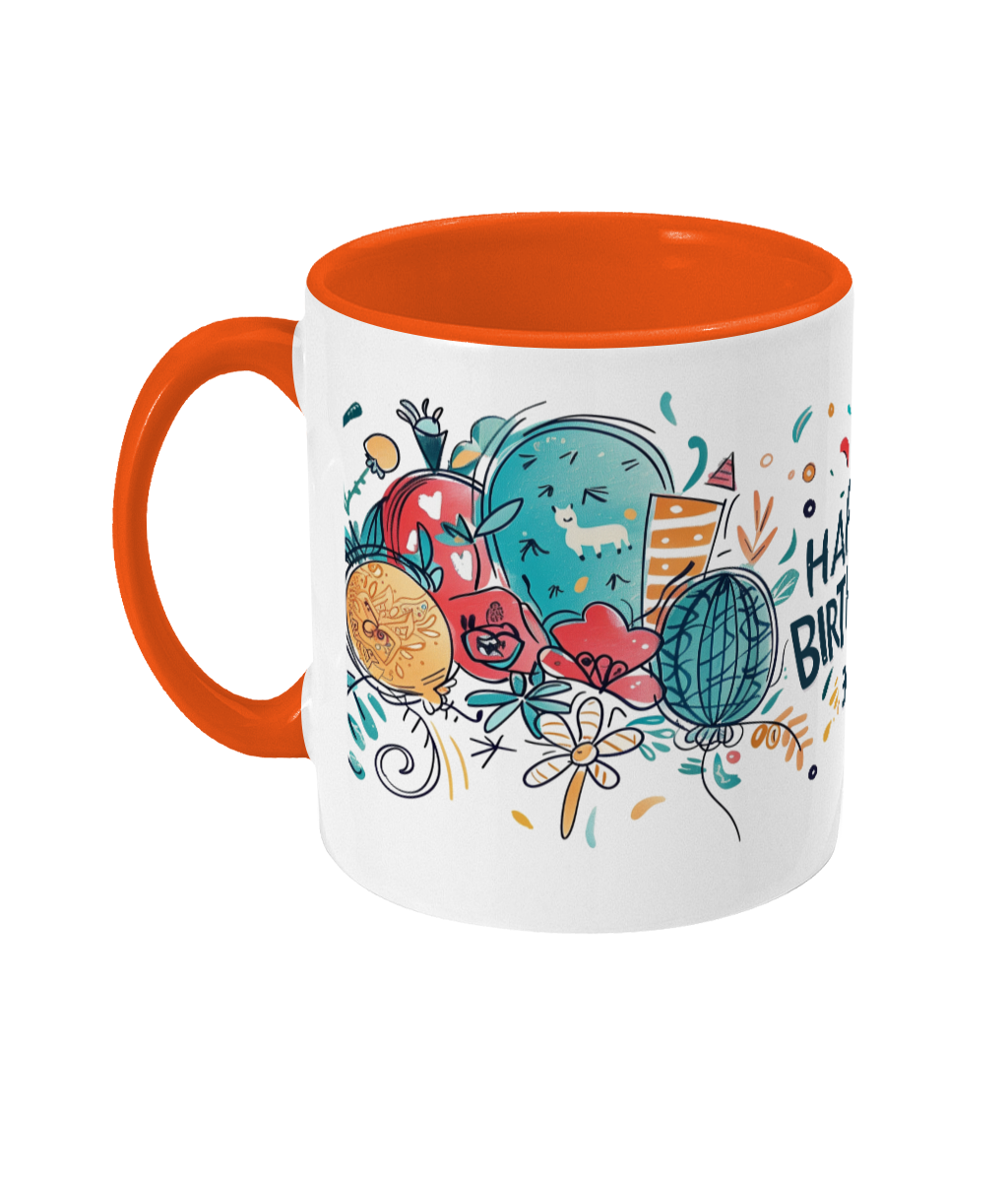 Tasse colorée Joyeux anniversaire 30 ans