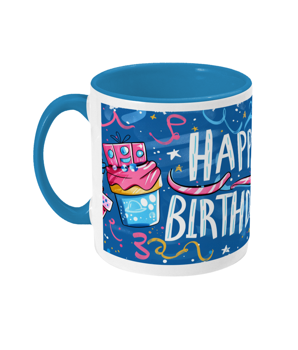 Tasse colorée Joyeux anniversaire 20