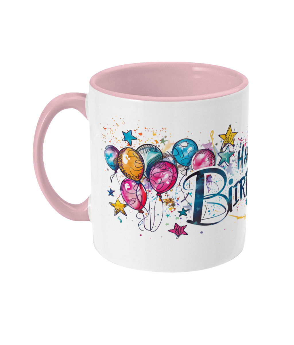 Tasse colorée Joyeux anniversaire 50 ans