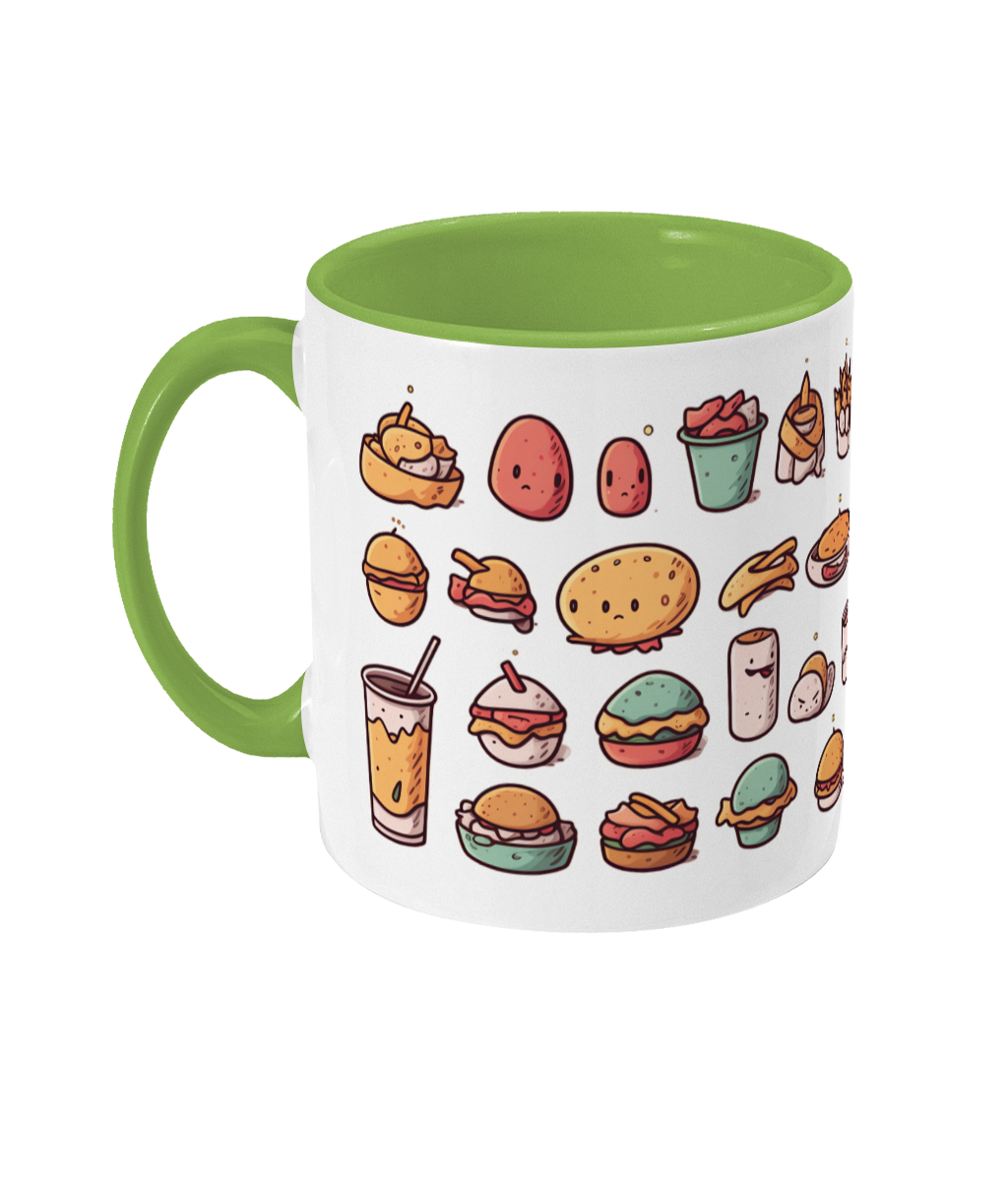 Colored Mug Street Food