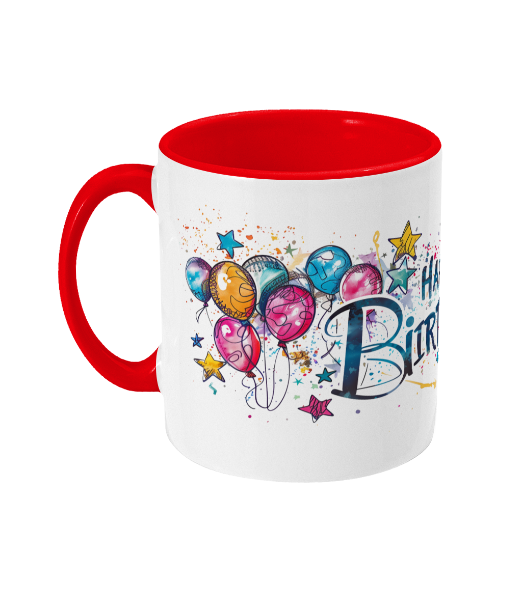 Tasse colorée Joyeux anniversaire 50 ans