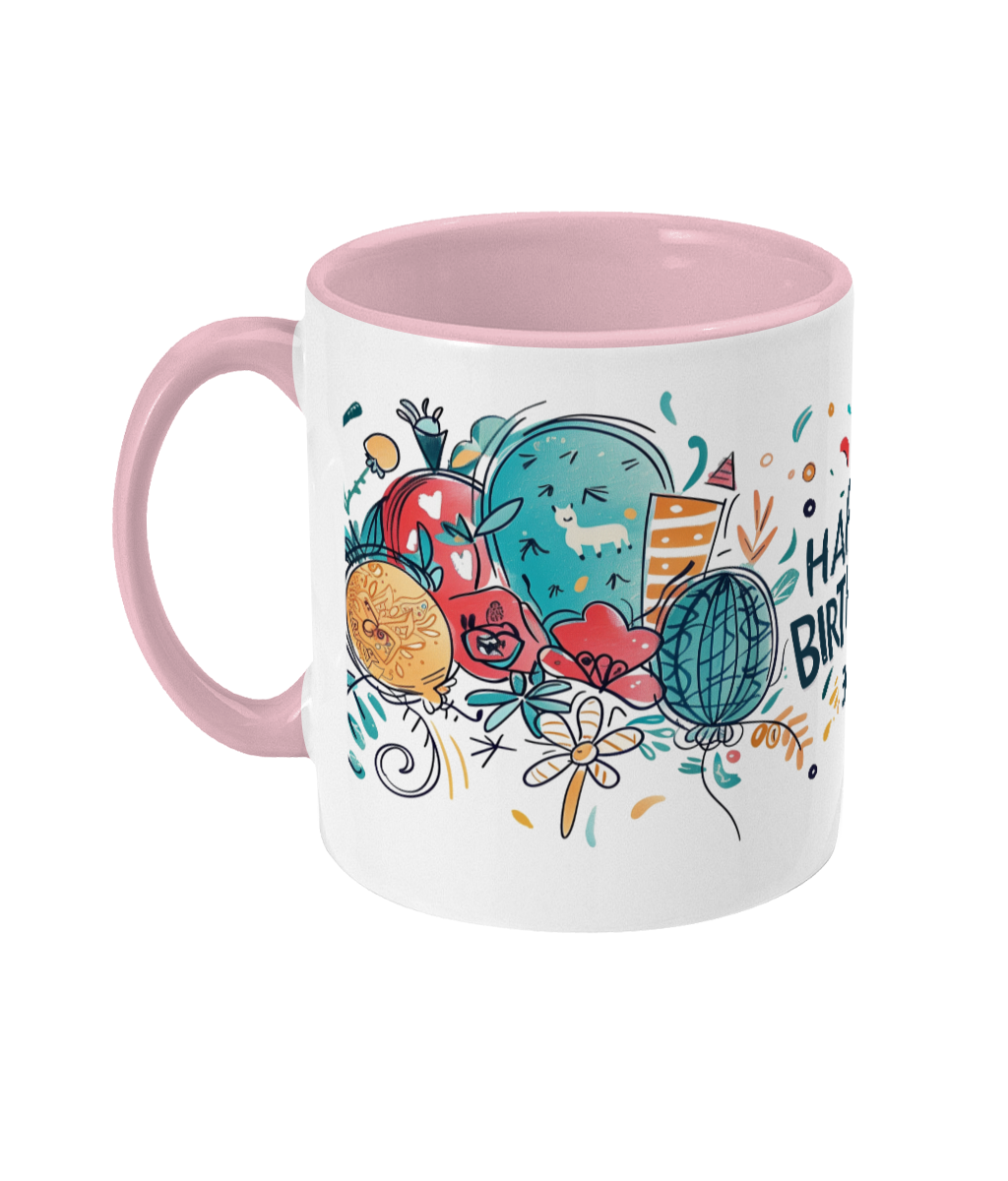 Tasse colorée Joyeux anniversaire 30 ans