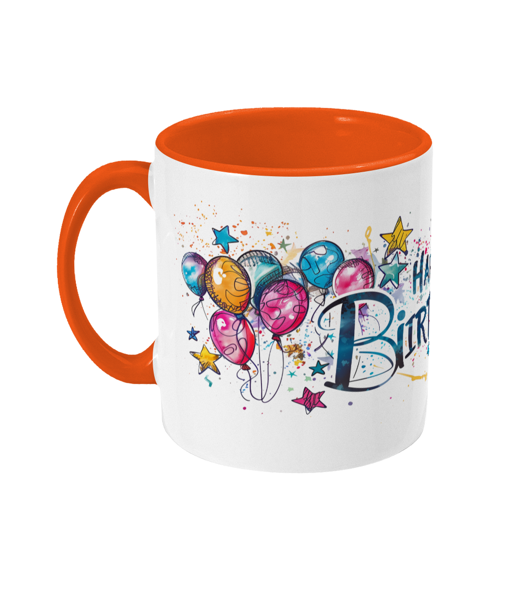 Tasse colorée Joyeux anniversaire 50 ans