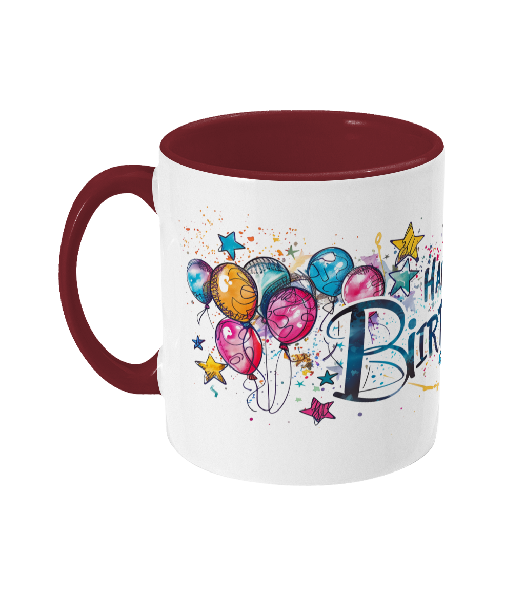 Tasse colorée Joyeux anniversaire 50 ans