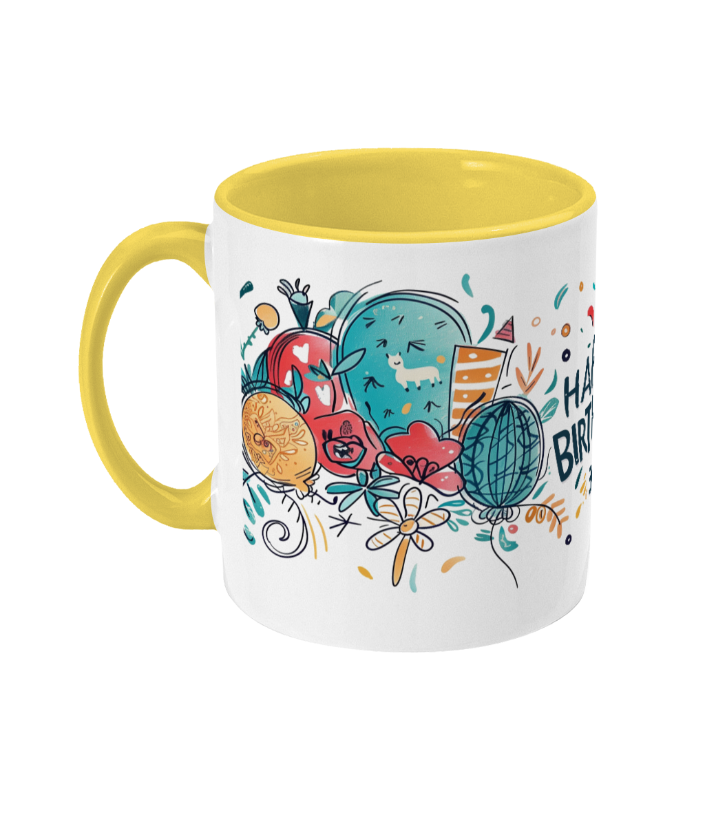Tasse colorée Joyeux anniversaire 30 ans