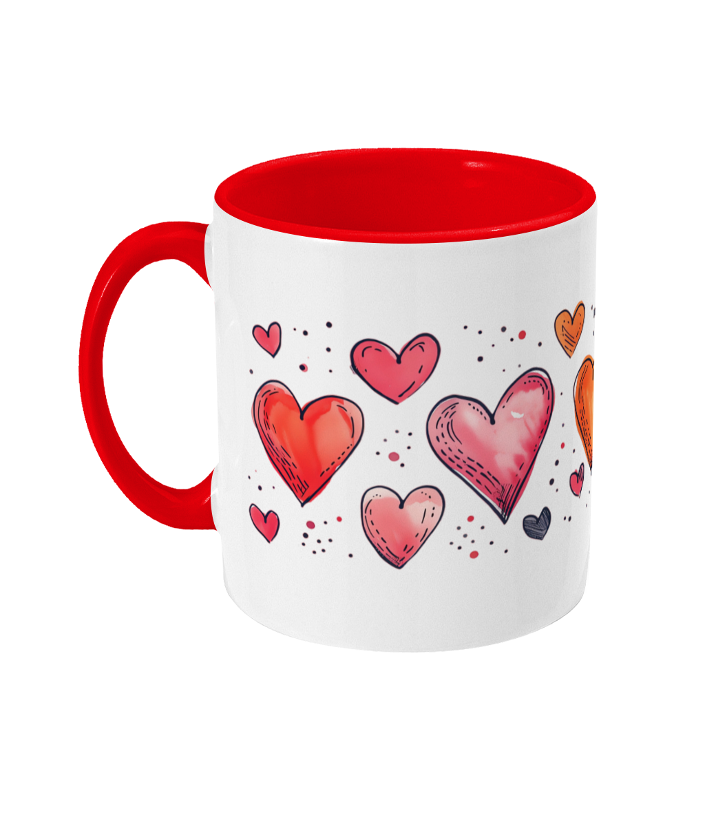 Colored Mug Hearts
