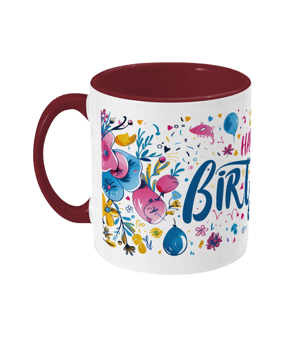 Tasse colorée Joyeux anniversaire 60 ans
