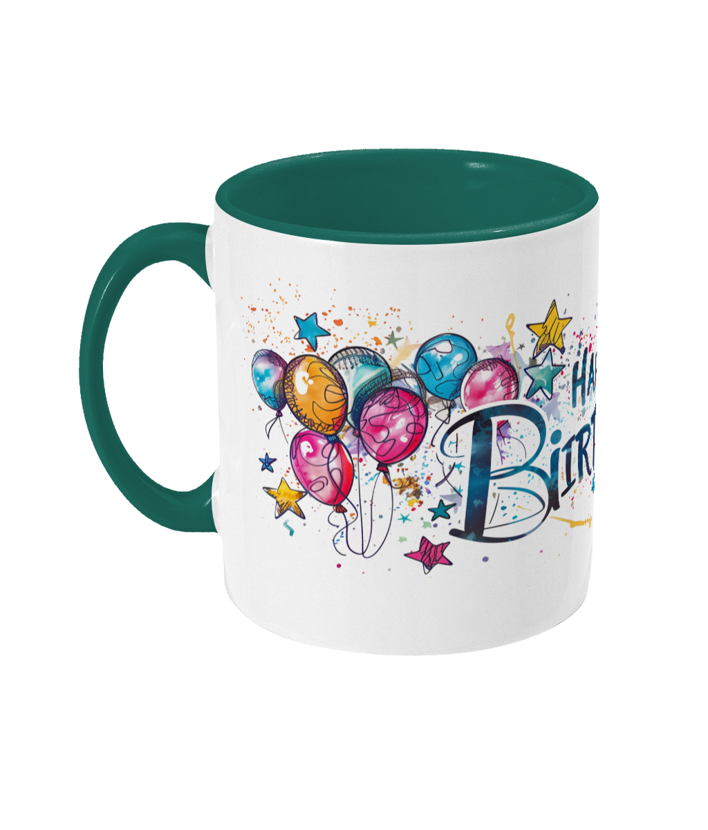 Tasse colorée Joyeux anniversaire 50 ans