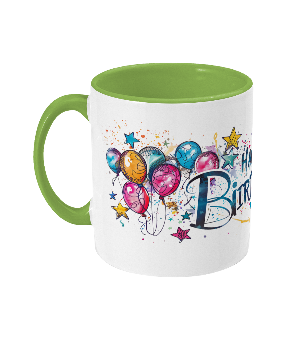 Tasse colorée Joyeux anniversaire 50 ans