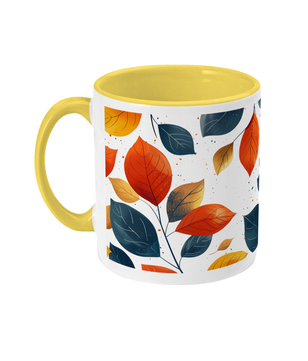 Colored Mug Leaves