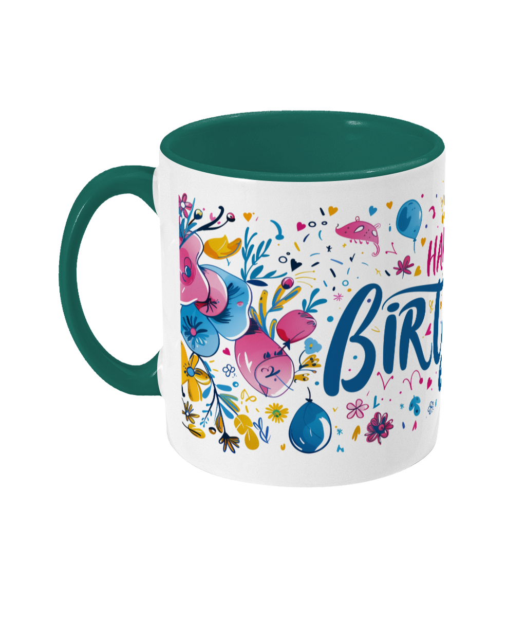 Tasse colorée Joyeux anniversaire 60 ans