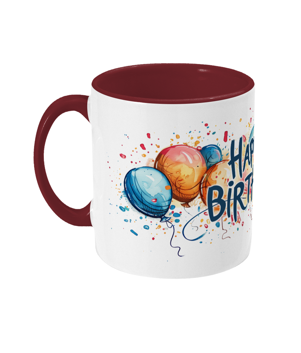 Tasse colorée Joyeux anniversaire