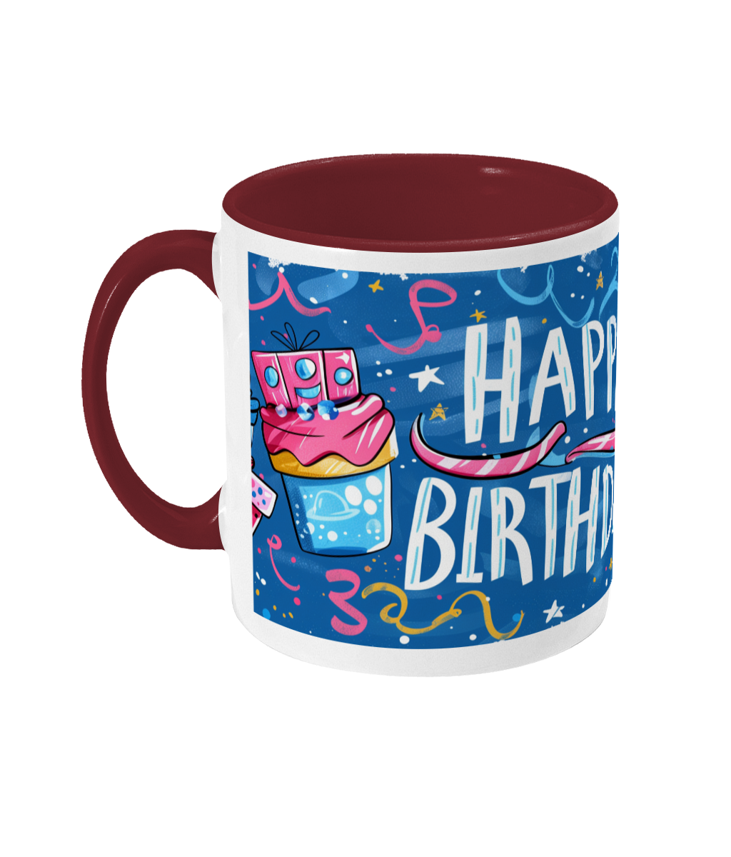 Tasse colorée Joyeux anniversaire 20