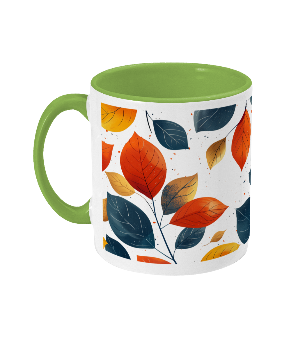 Colored Mug Leaves