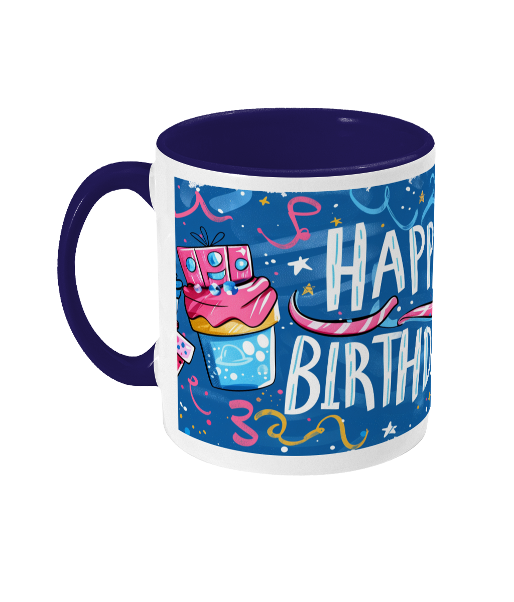 Tasse colorée Joyeux anniversaire 20