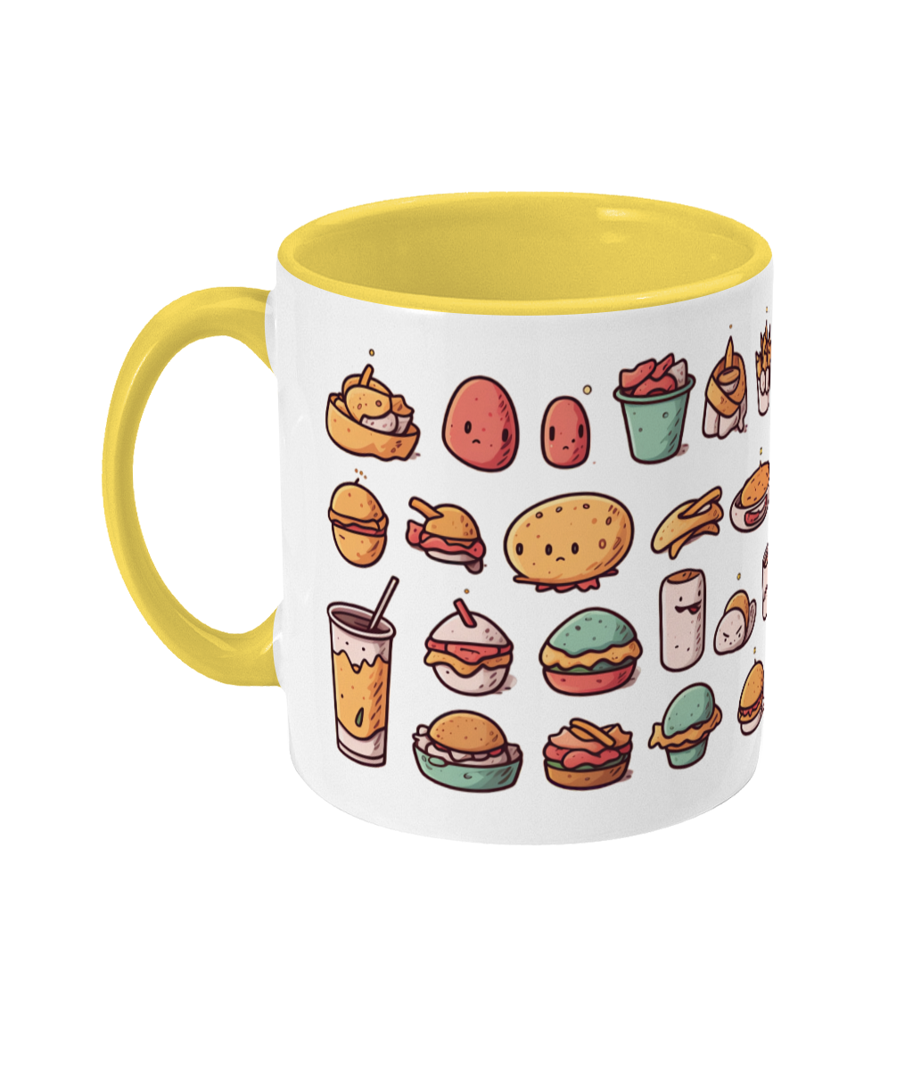 Colored Mug Street Food