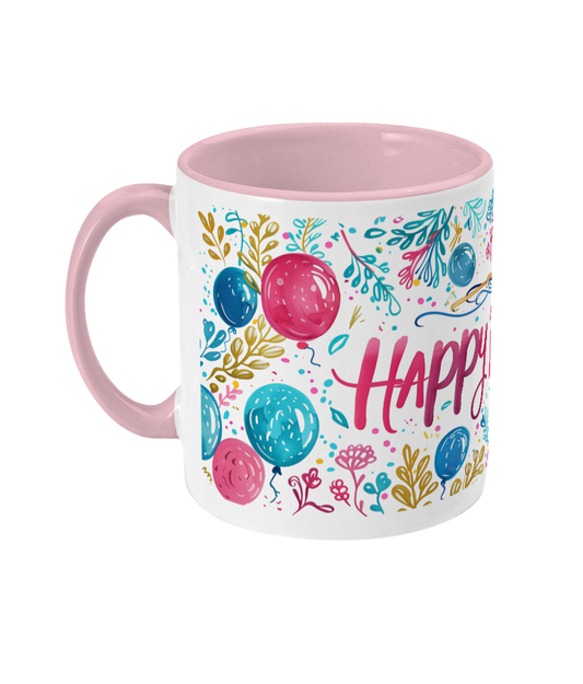 Colored Mug Happy Birthday