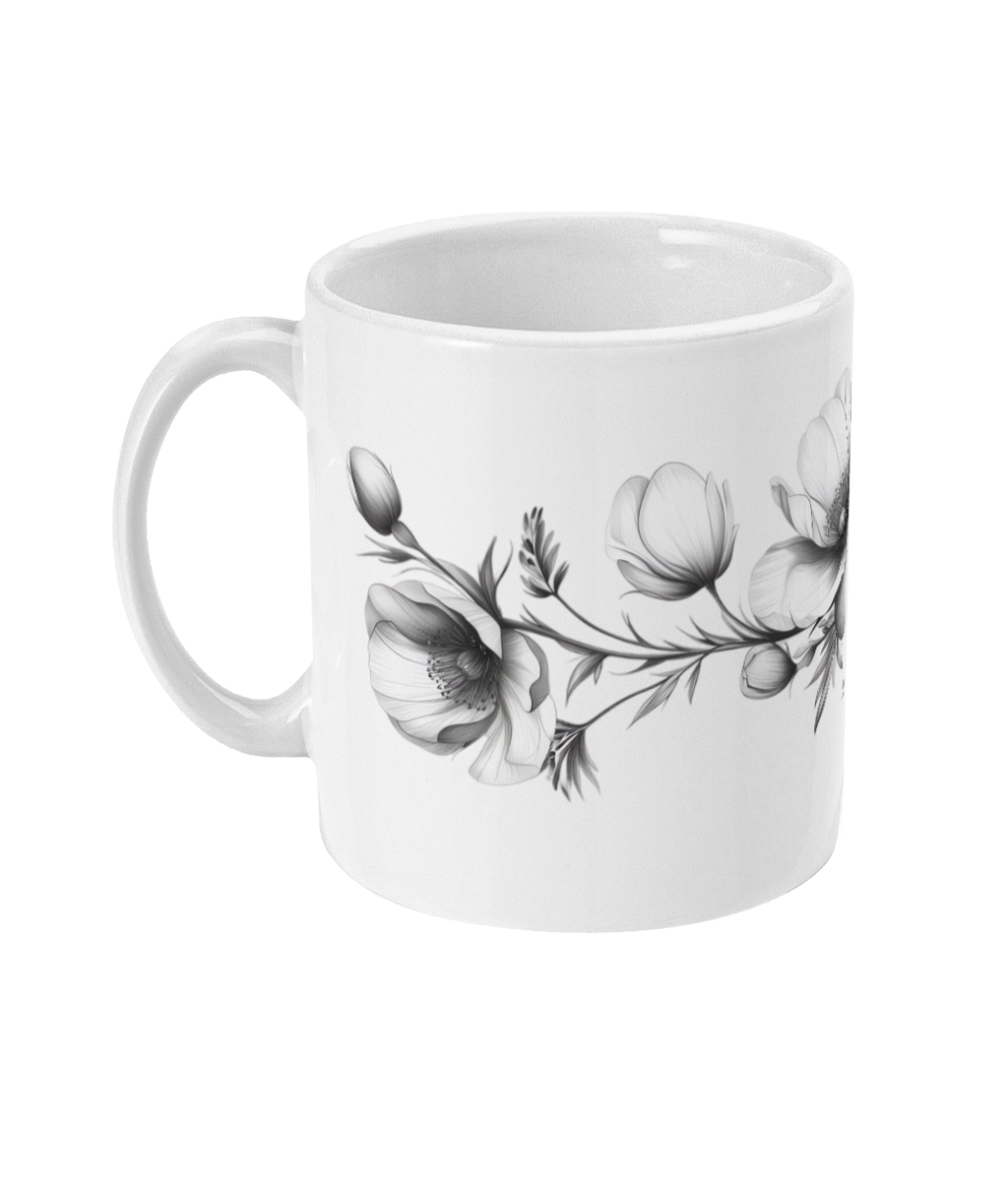 Fleurs dans une tasse