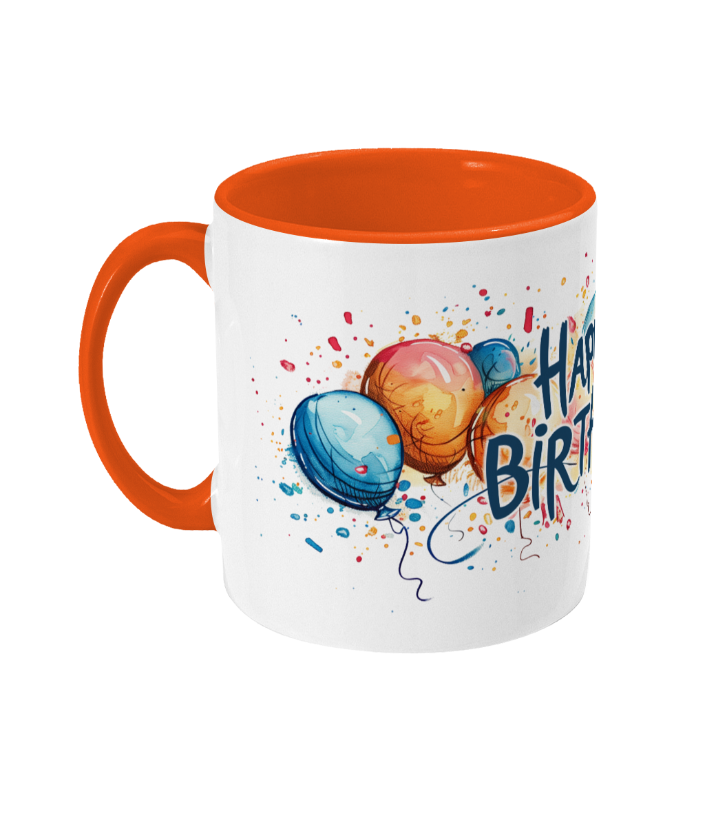 Tasse colorée Joyeux anniversaire