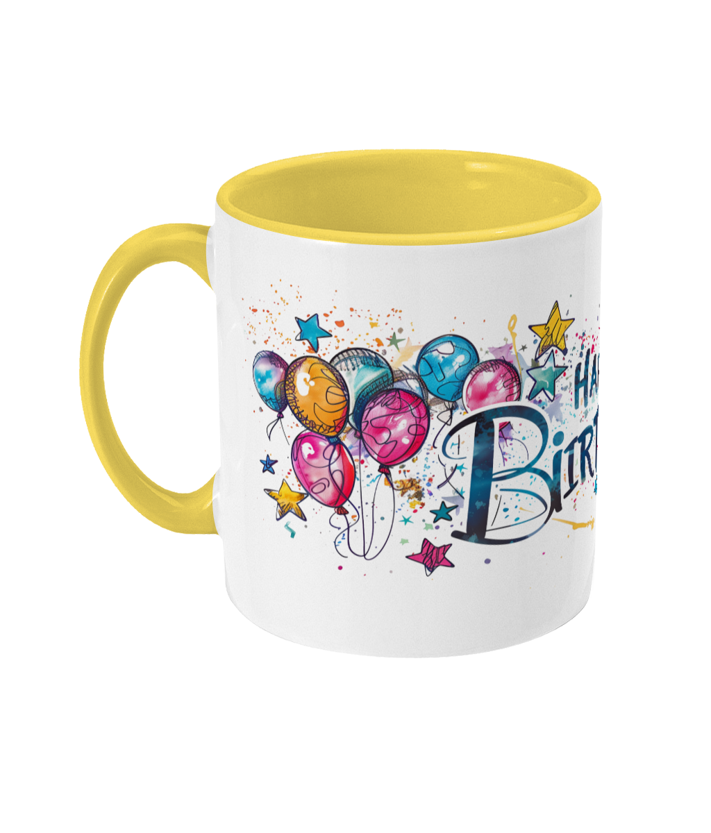 Tasse colorée Joyeux anniversaire 50 ans