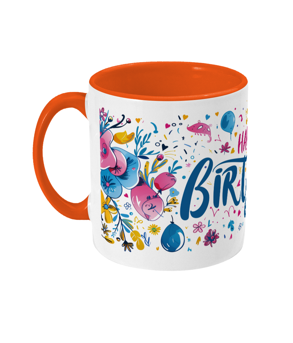 Tasse colorée Joyeux anniversaire 60 ans
