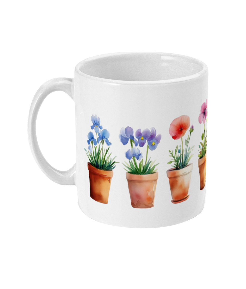 Fleurs dans une tasse