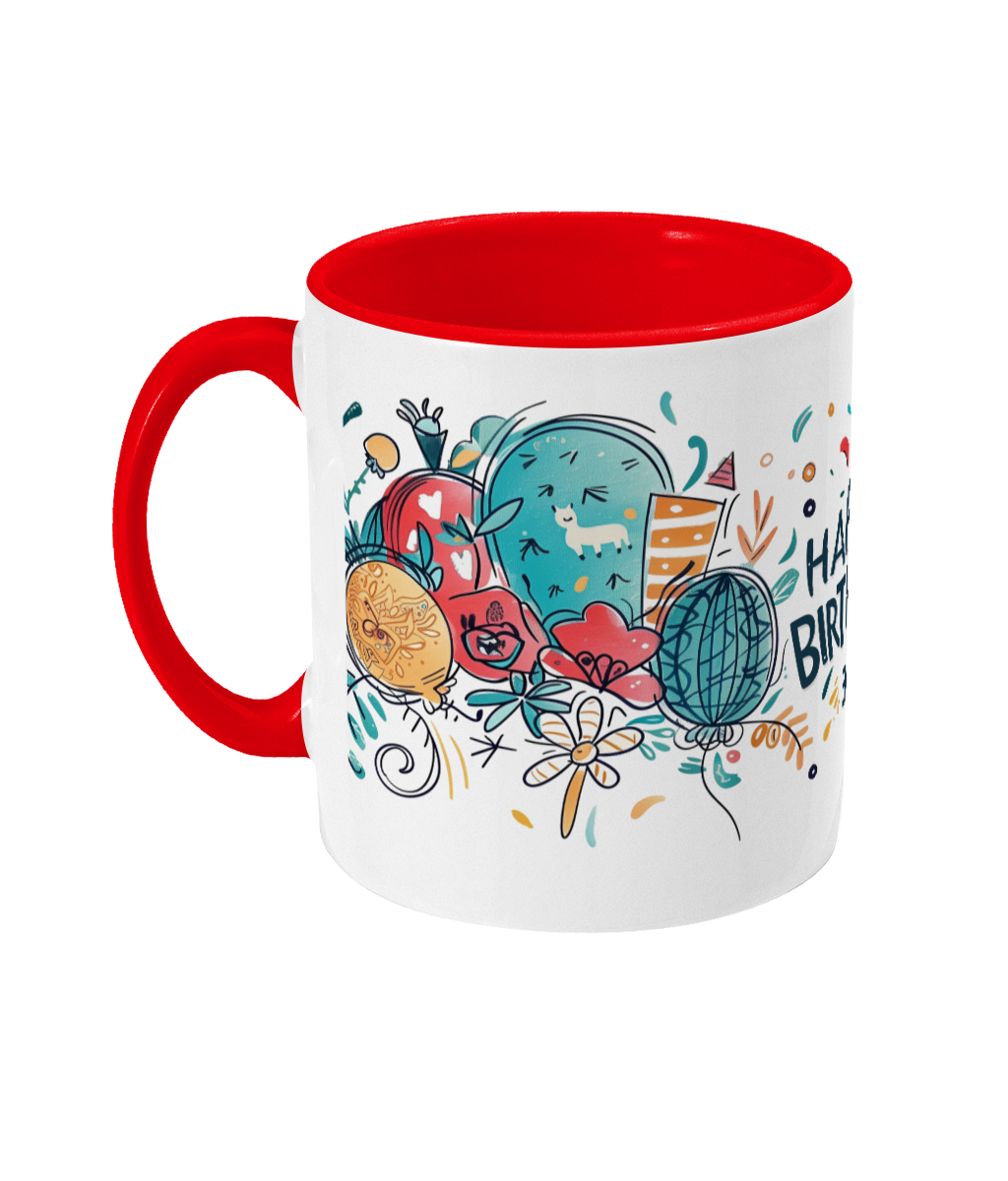 Tasse colorée Joyeux anniversaire 30 ans