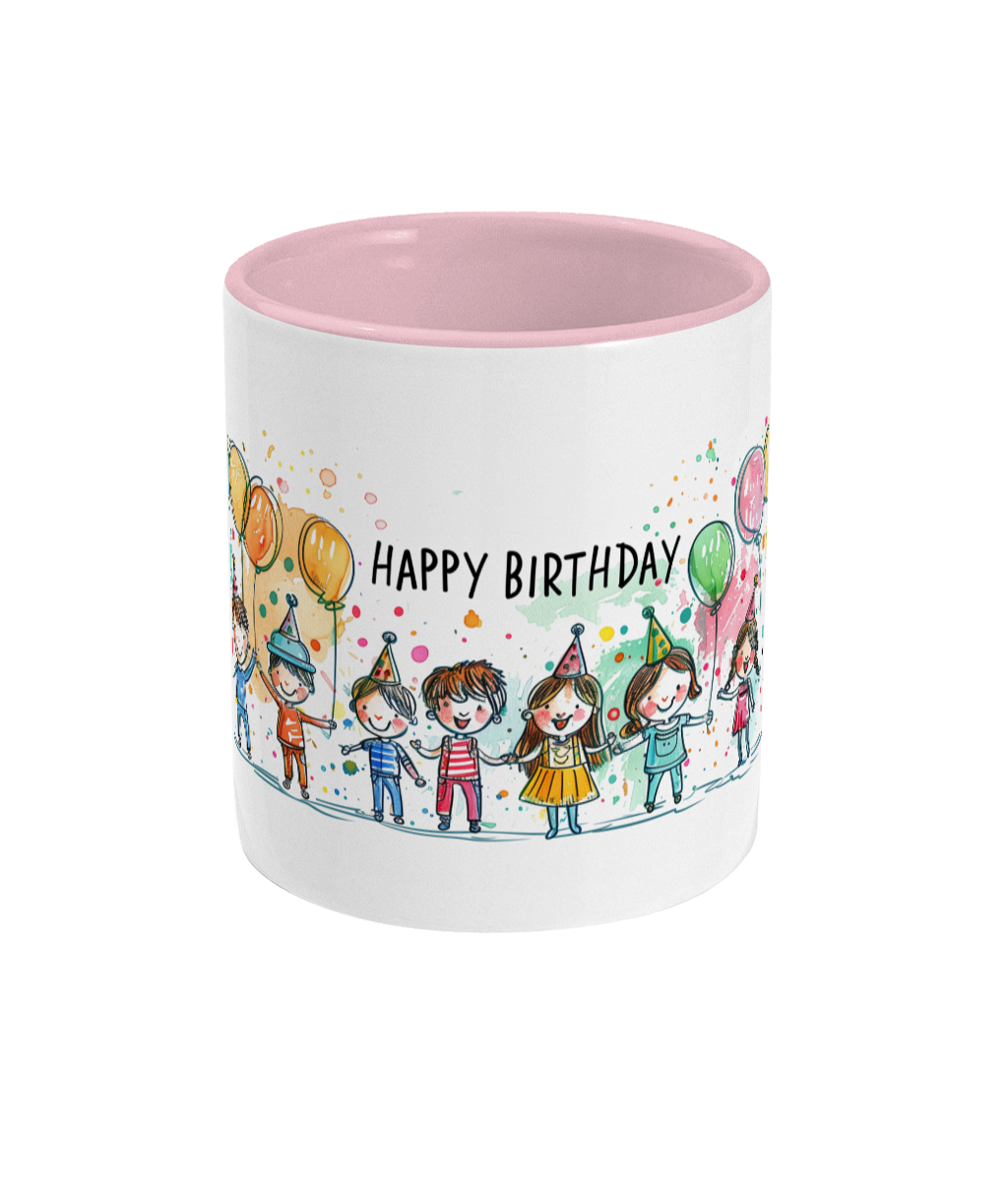 Tasse colorée Joyeux anniversaire