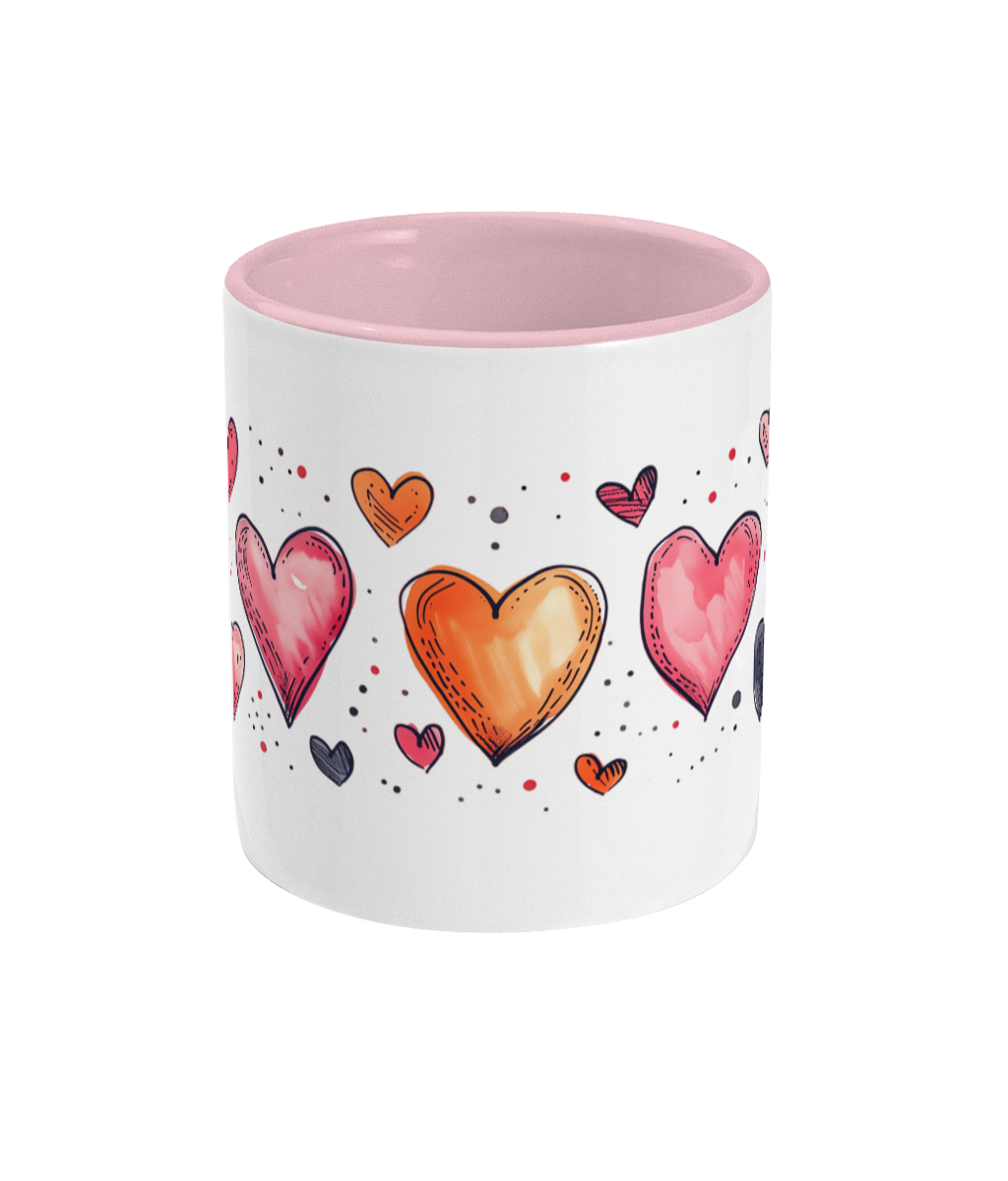 Colored Mug Hearts