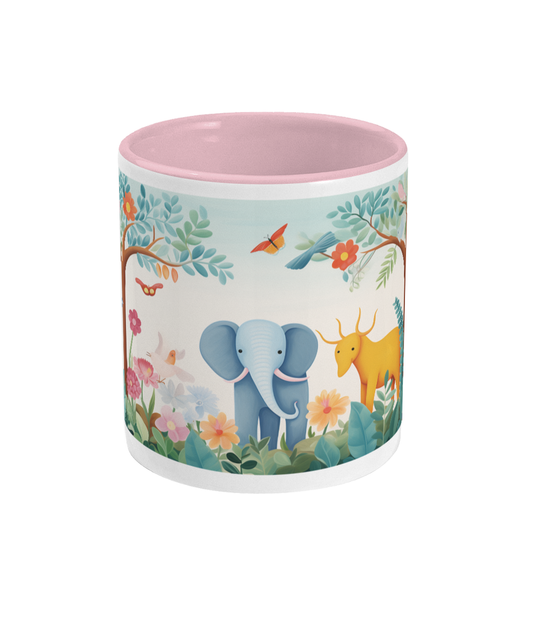 Gekleurde Mok Diertjes in het bos