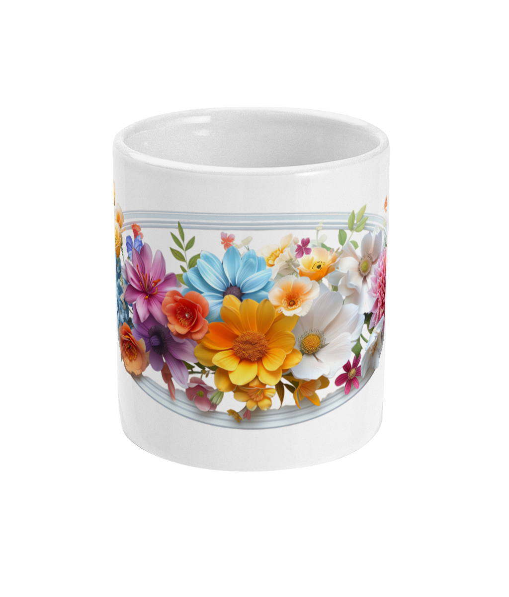 Fleurs dans une tasse