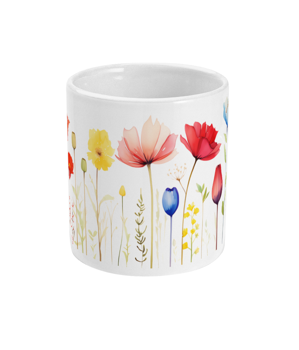 Fleurs dans une tasse