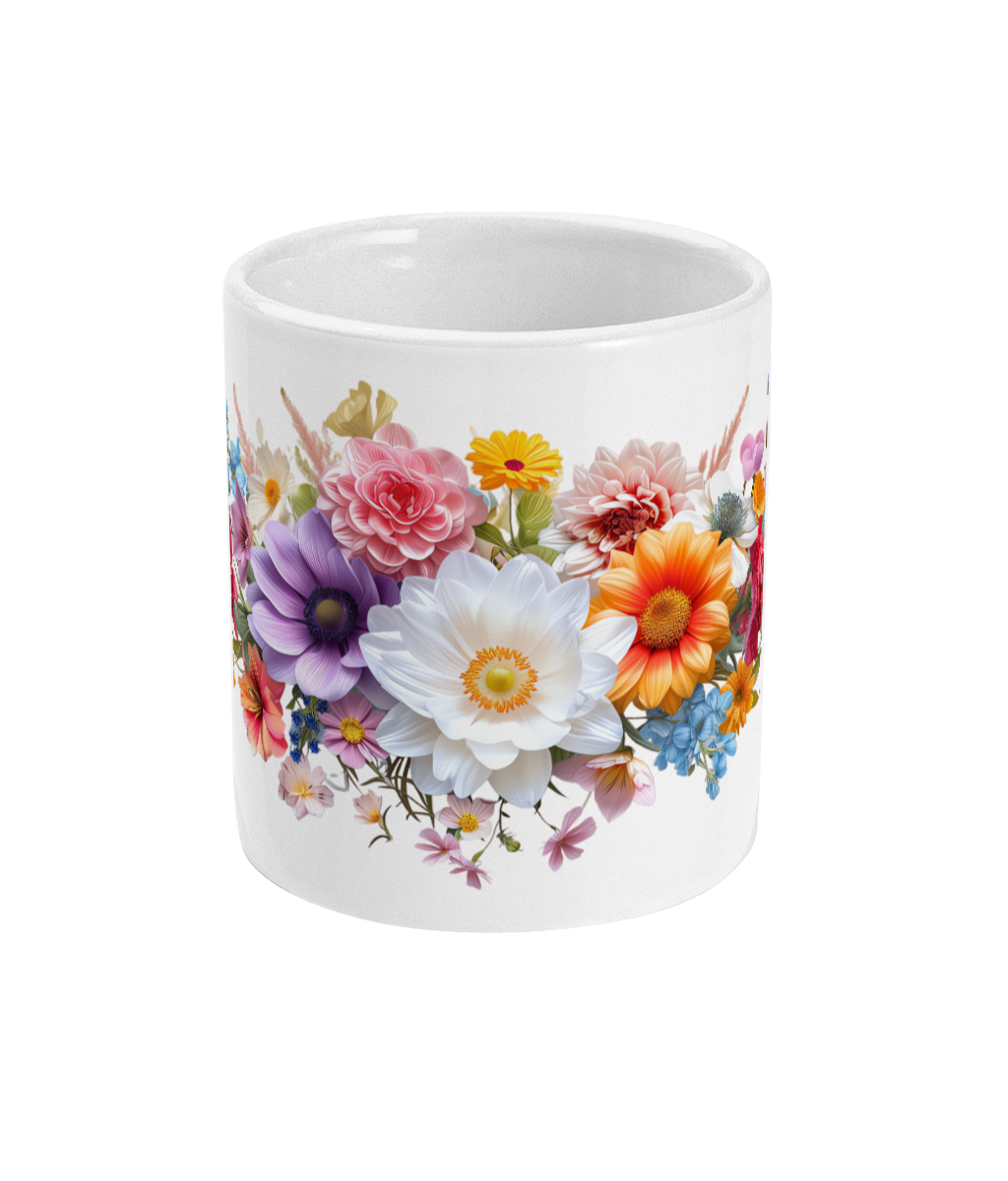 Fleurs dans une tasse