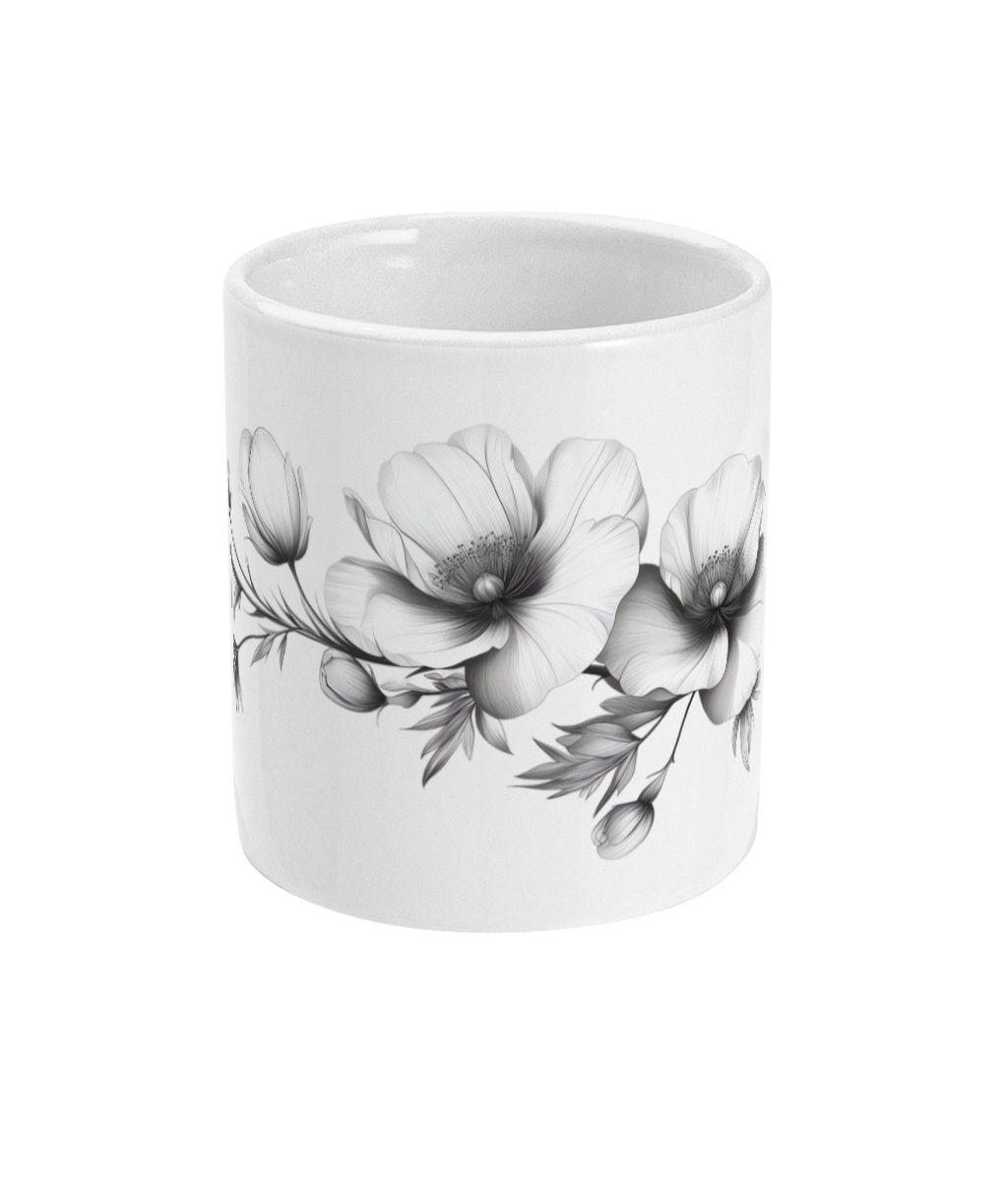 Fleurs dans une tasse