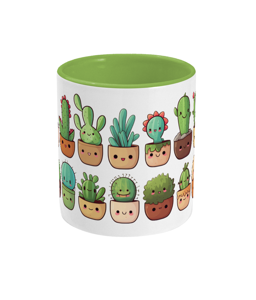 Colored Mug Cacti