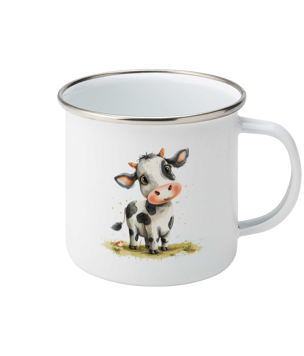 Enamel Mug Cow