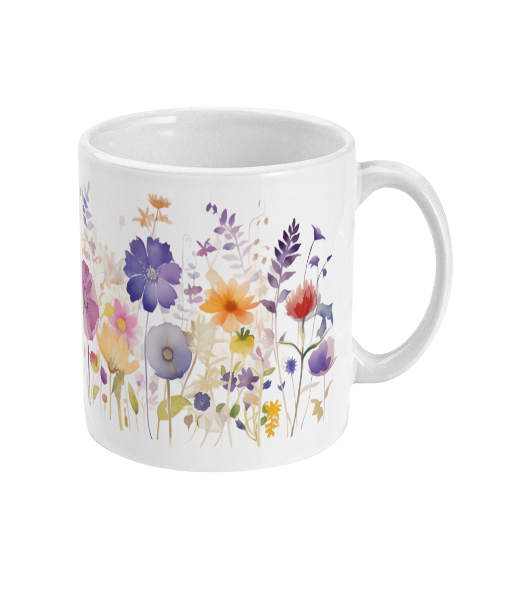 Fleurs dans une tasse
