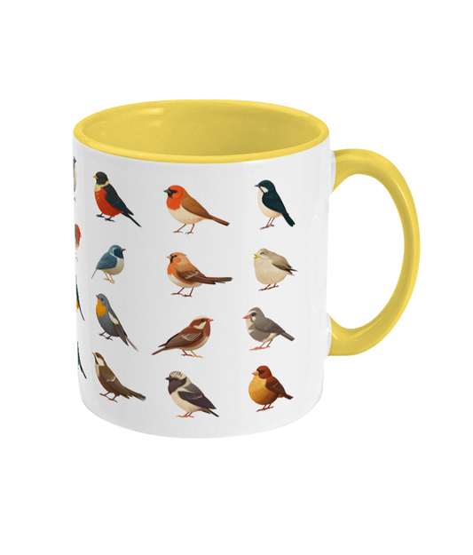 Colored Mug Birds
