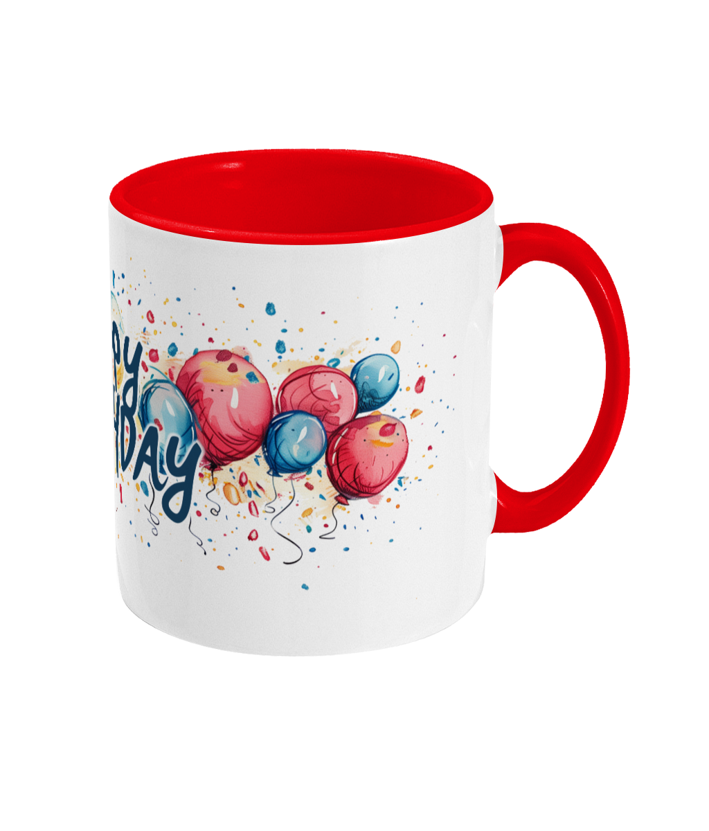 Tasse colorée Joyeux anniversaire