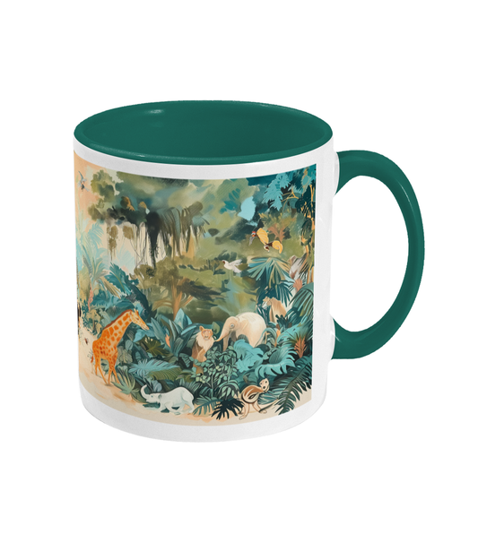 Gekleurde Mok Diertjes in het bos