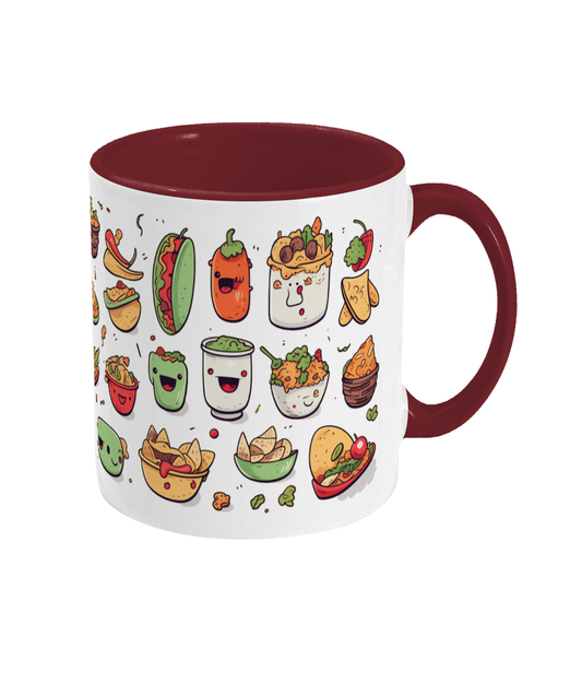 Gekleurde Mok Mexicaans eten