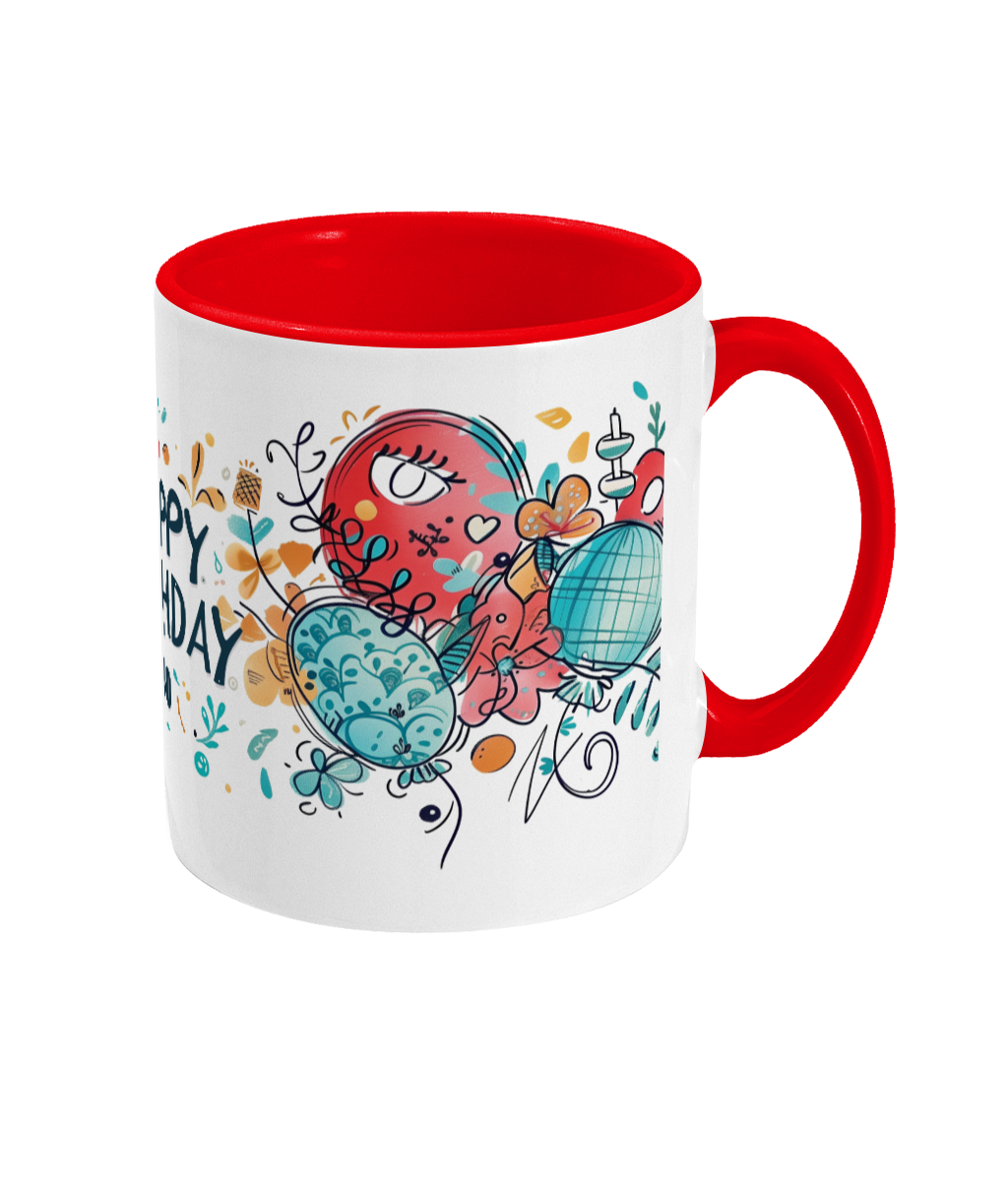Tasse colorée Joyeux anniversaire 30 ans