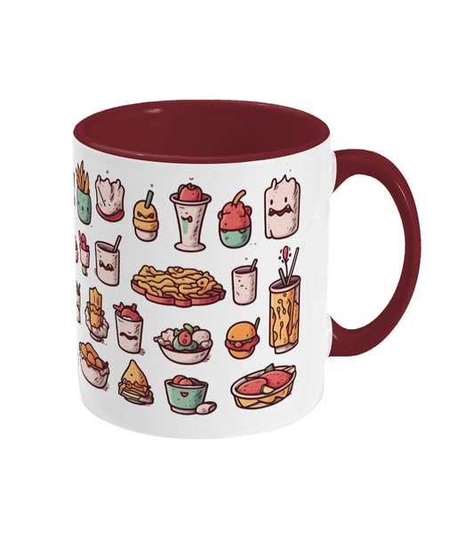 Colored Mug Street Food