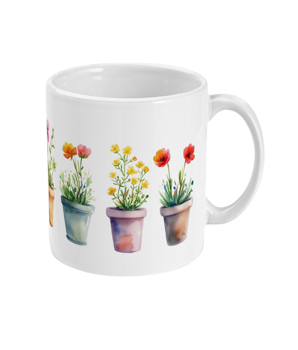 Fleurs dans une tasse