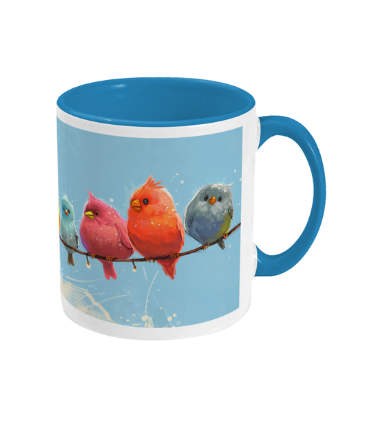 Colored Mug Birds