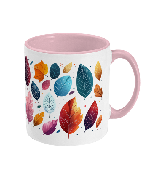 Colored Mug Leaves